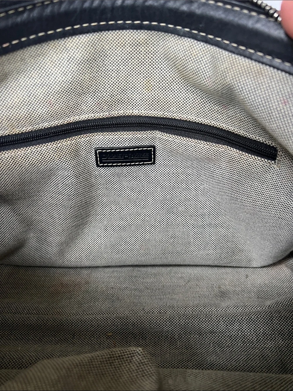 Dooney & Bourke Anniversary Signature 2 Pocket Satchel charcoal Y2K Vintage